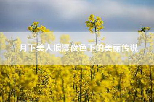月下美人浪漫夜色下的美丽传说