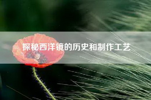 探秘西洋镜的历史和制作工艺