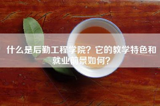 什么是后勤工程学院？它的教学特色和就业前景如何？