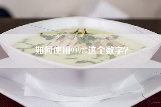 如何使用99977这个数字？