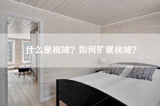 什么是视域？如何扩展视域？