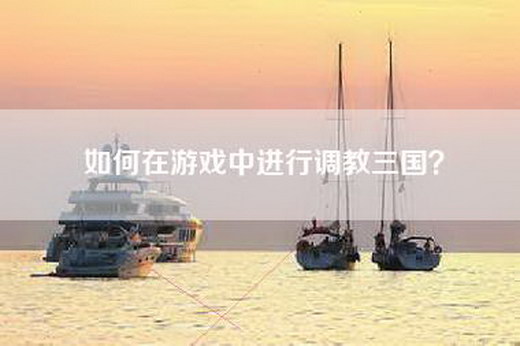 如何在游戏中进行调教三国？