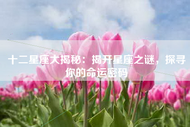 十二星座大揭秘：揭开星座之谜，探寻你的命运密码