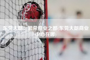 东莞大朗：繁荣商业之都(东莞大朗商业中心在哪)