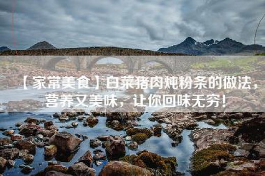 【家常美食】白菜猪肉炖粉条的做法，营养又美味，让你回味无穷！