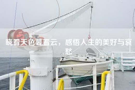 晓看天色暮看云，感悟人生的美好与哀愁