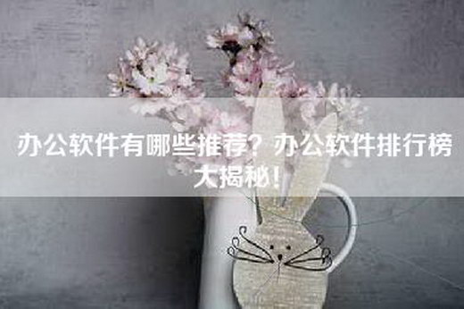 办公软件有哪些推荐？办公软件排行榜大揭秘！