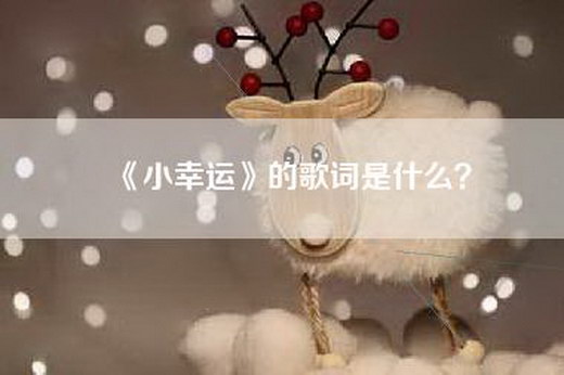 《小幸运》的歌词是什么？