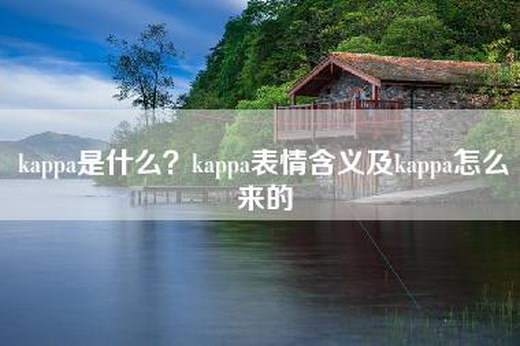 kappa是什么？kappa表情含义及kappa怎么来的
