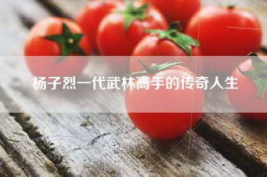 杨子烈一代武林高手的传奇人生