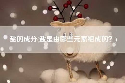 盐的成分(盐是由哪些元素组成的？)