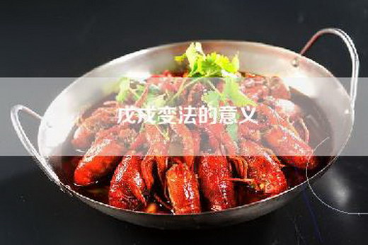 戊戌变法的意义