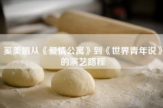 奚美娟从《爱情公寓》到《世界青年说》的演艺路程