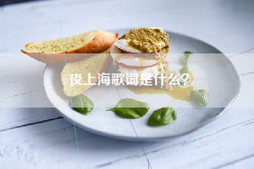 夜上海歌词是什么？
