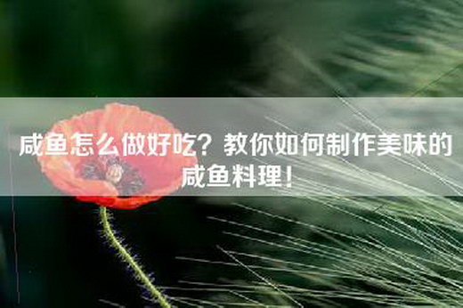 咸鱼怎么做好吃？教你如何制作美味的咸鱼料理！