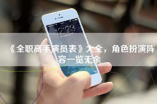 《全职高手演员表》大全，角色扮演阵容一览无余