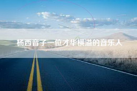 杨西音子一位才华横溢的音乐人