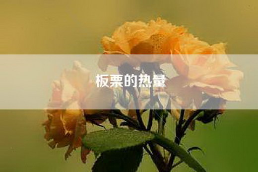 板栗的热量