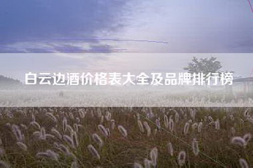 白云边酒价格表大全及品牌排行榜