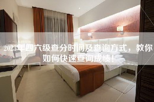 2023年四六级查分时间及查询方式，教你如何快速查询成绩！