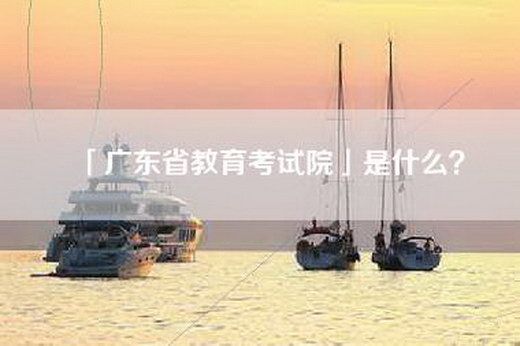 「广东省教育考试院」是什么？
