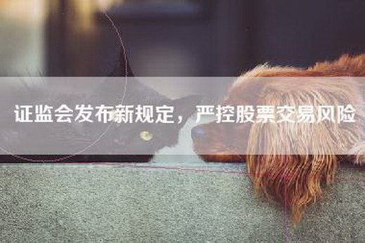 证监会发布新规定，严控股票交易风险