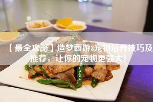 【最全攻略】造梦西游3宠物培养技巧及推荐，让你的宠物更强大！