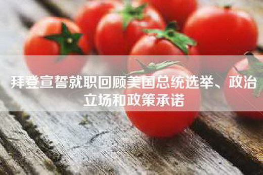 拜登宣誓就职回顾美国总统选举、政治立场和政策承诺