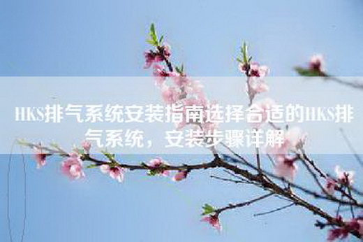 HKS排气系统安装指南选择合适的HKS排气系统，安装步骤详解