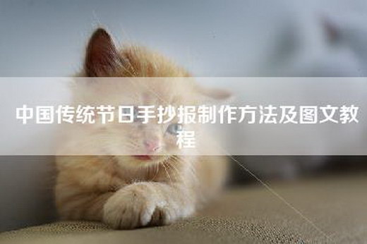 中国传统节日手抄报制作方法及图文教程