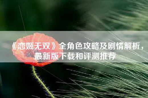 《恋姬无双》全角色攻略及剧情解析，最新版下载和评测推荐