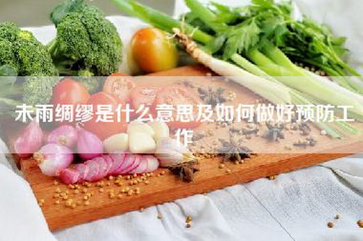 未雨绸缪是什么意思及如何做好预防工作