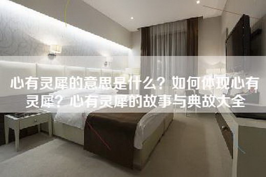 心有灵犀的意思是什么？如何体现心有灵犀？心有灵犀的故事与典故大全