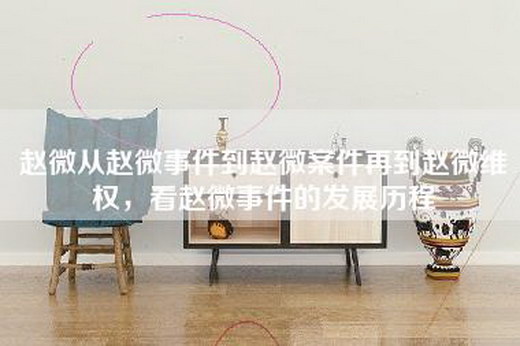 赵微从赵微事件到赵微案件再到赵微维权，看赵微事件的发展历程