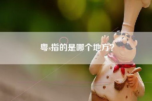 粤s指的是哪个地方？