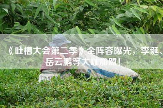 《吐槽大会第二季》全阵容曝光，李诞、岳云鹏等大咖加盟！
