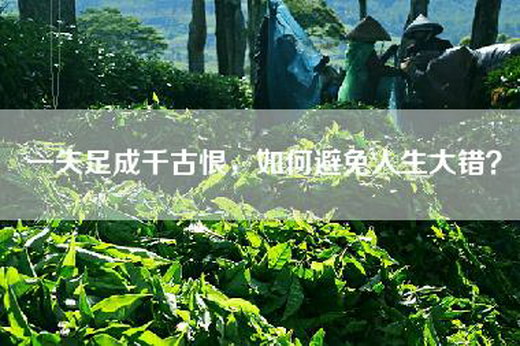 一失足成千古恨，如何避免人生大错？