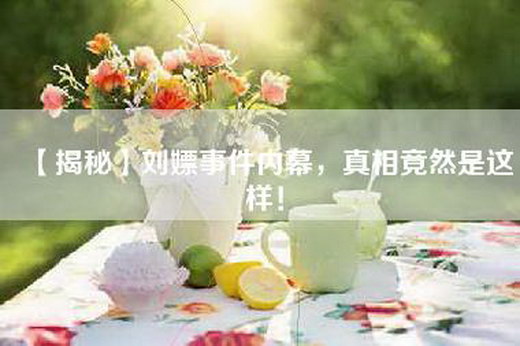 【揭秘】刘嫖事件内幕，真相竟然是这样！