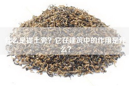 什么是提土旁？它在建筑中的作用是什么？