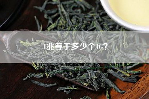 1兆等于多少个1G？