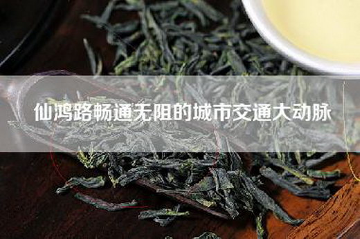 仙鸿路畅通无阻的城市交通大动脉