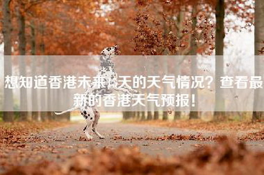 想知道香港未来15天的天气情况？查看最新的香港天气预报！