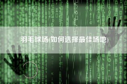 羽毛球场(如何选择最佳场地)