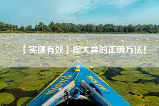 【实测有效】掏大粪的正确方法！