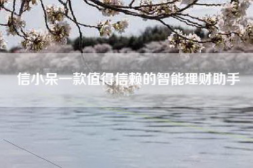 信小呆一款值得信赖的智能理财助手