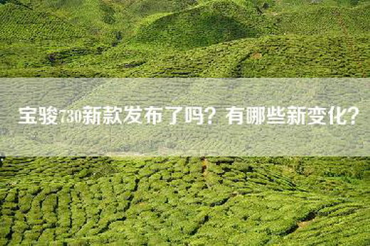 宝骏730新款发布了吗？有哪些新变化？