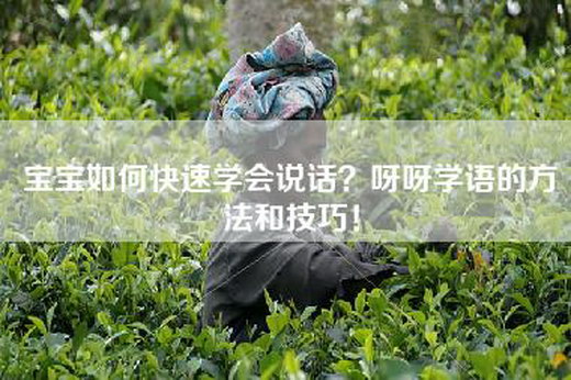 宝宝如何快速学会说话？呀呀学语的方法和技巧！