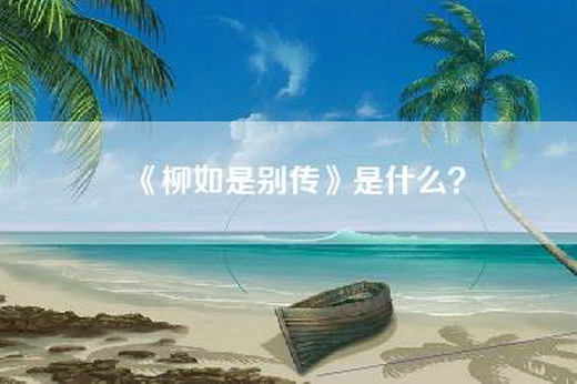 《柳如是别传》是什么？