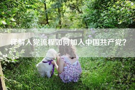 详解入党流程如何加入中国共产党？
