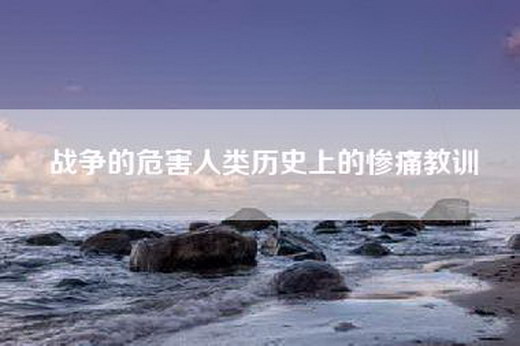 战争的危害人类历史上的惨痛教训